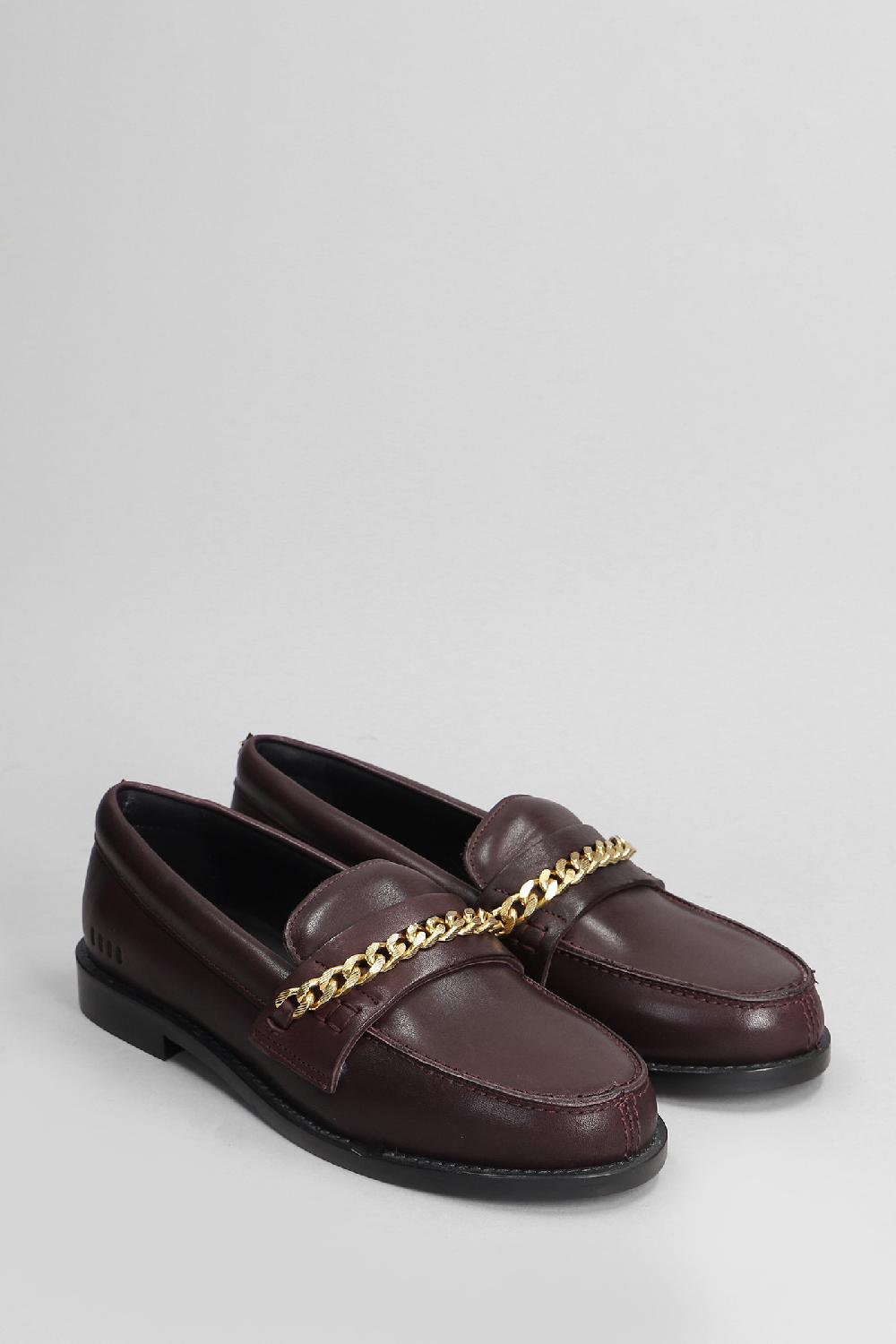 Deliberti Golden Goose Deluxe Brand Mocassini Jerry In Pelle Bordeaux Cod. 404712 - Deliberti The Luxury Shopping