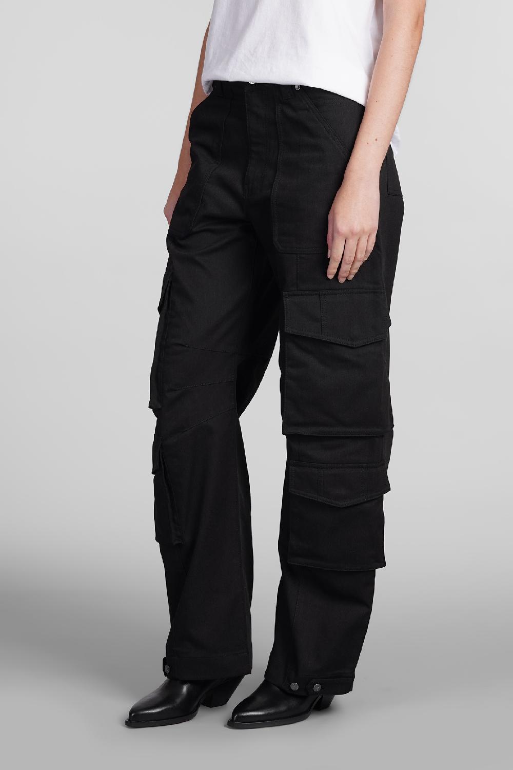 Deliberti Golden Goose Deluxe Brand Pantalone Cargo Lisette In Poliestere Nero Cod. 406523 - Deliberti The Luxury Shopping