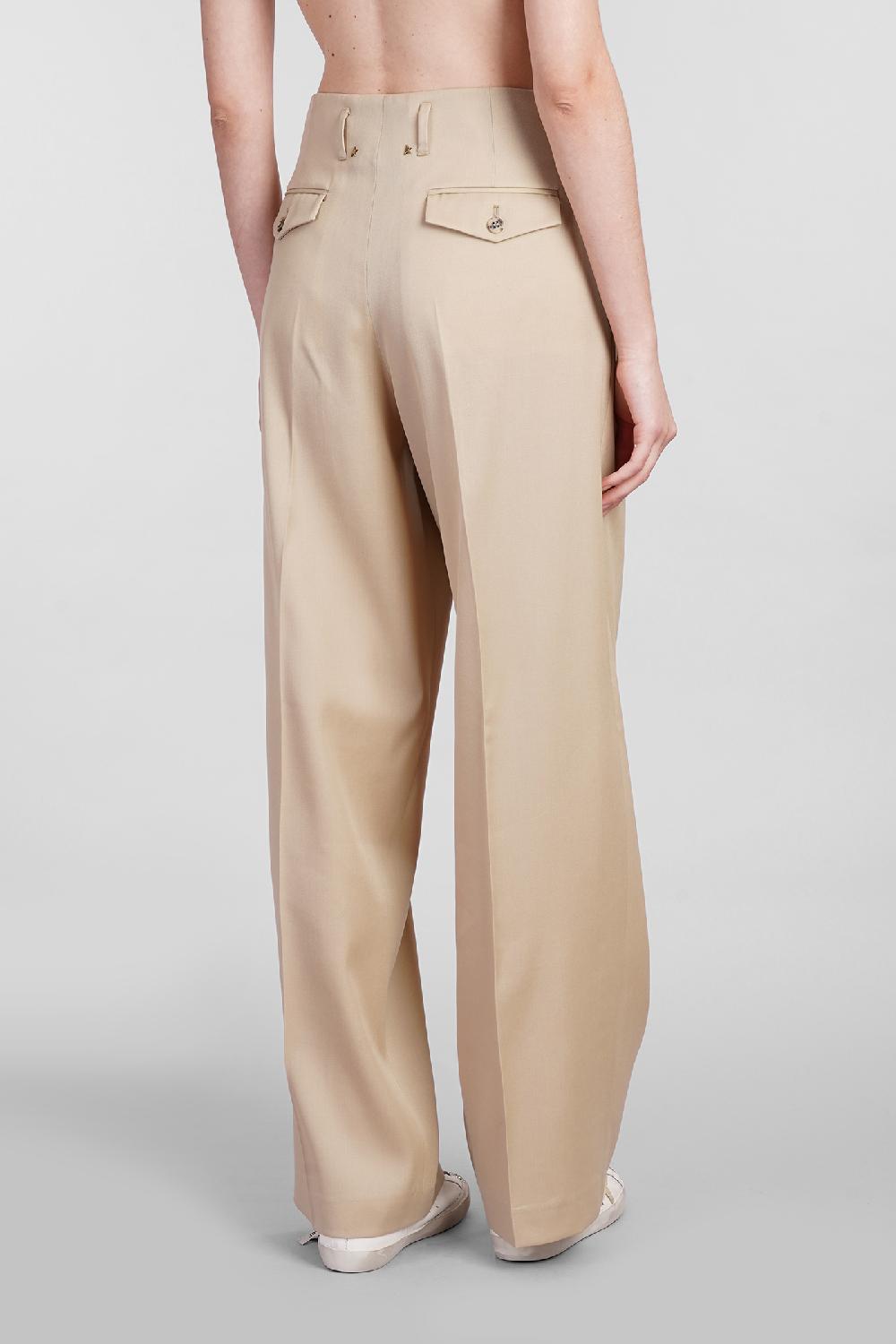 Deliberti Golden Goose Deluxe Brand Pantalone In Lana Beige Cod. 401575 - Deliberti The Luxury Shopping