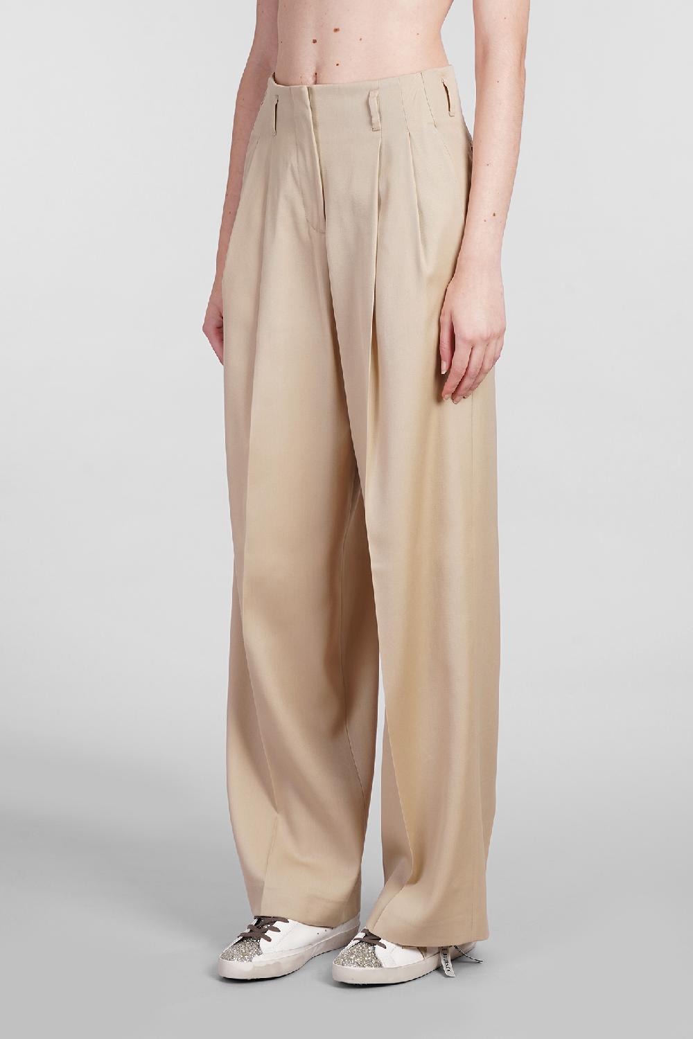 Deliberti Golden Goose Deluxe Brand Pantalone In Lana Beige Cod. 401575 - Deliberti The Luxury Shopping