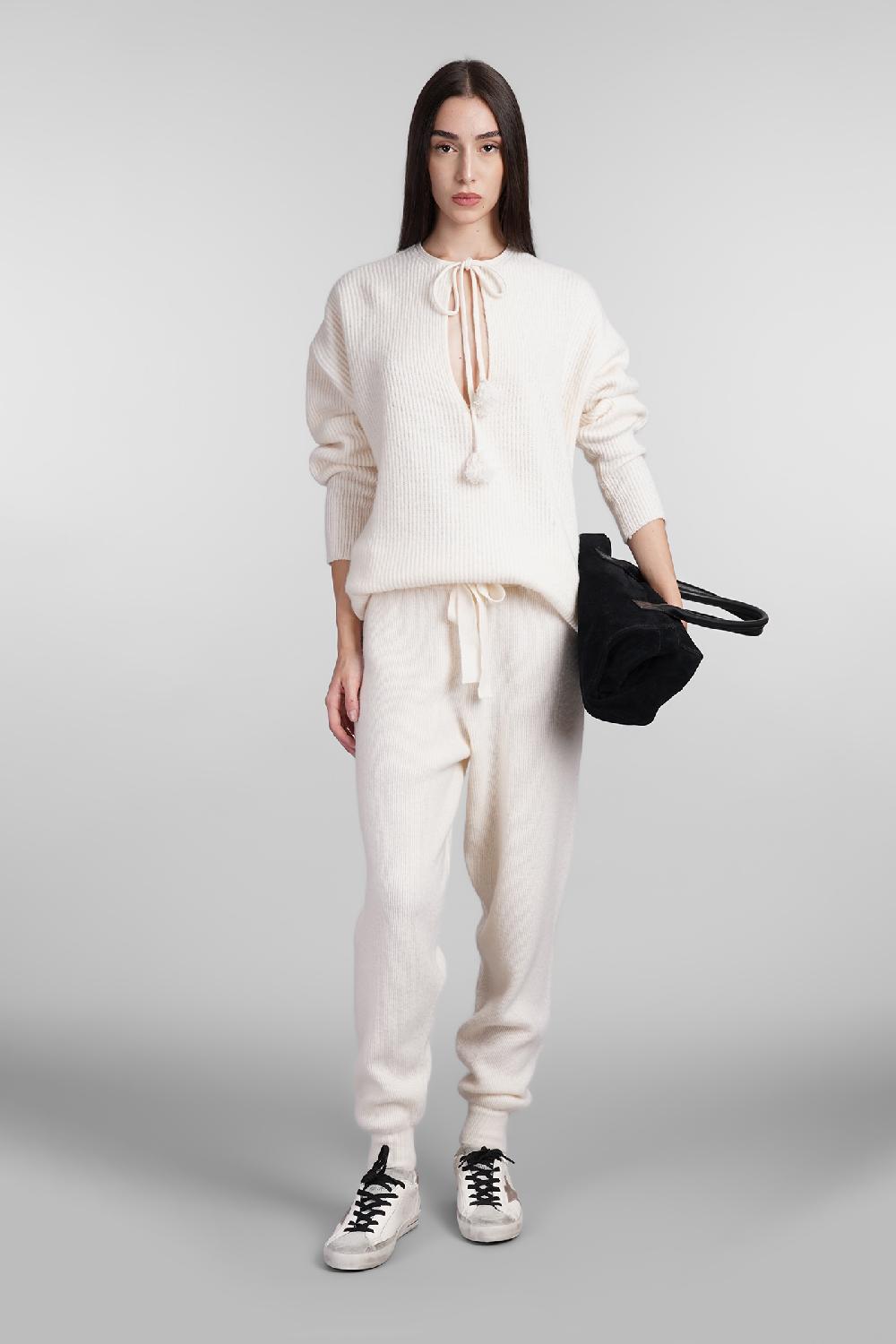 Deliberti Golden Goose Deluxe Brand Pantalone In Lana Bianca Cod. 404897 - Deliberti The Luxury Shopping