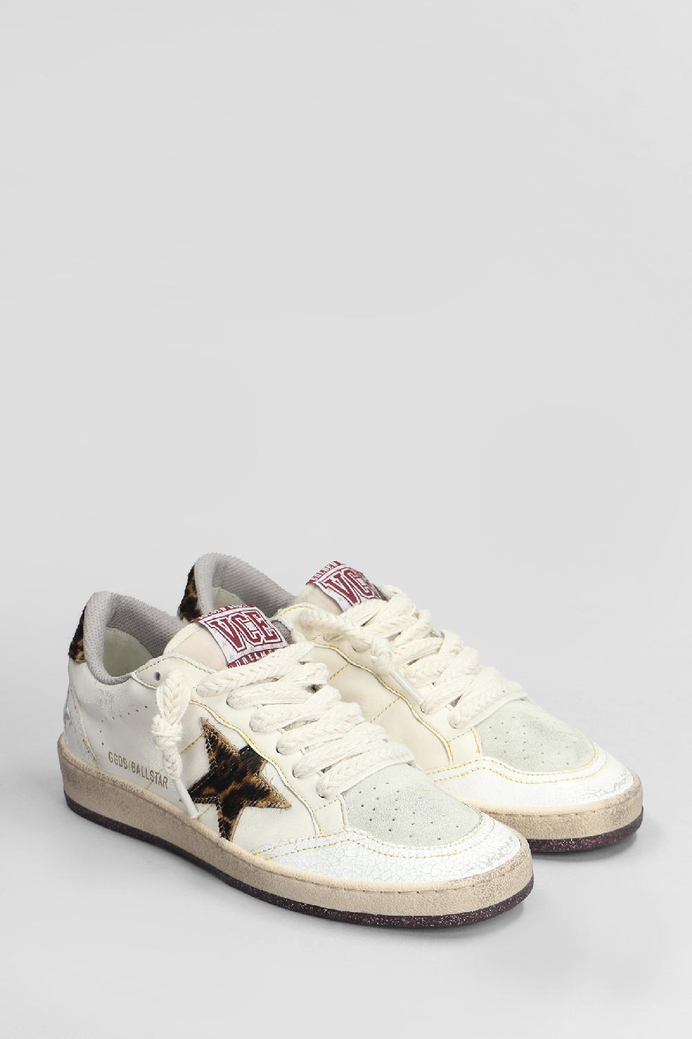 Deliberti Golden Goose Deluxe Brand Sneakers Ball Star In Pelle E Tessuto Beige Cod. 406514 - Deliberti The Luxury Shopping