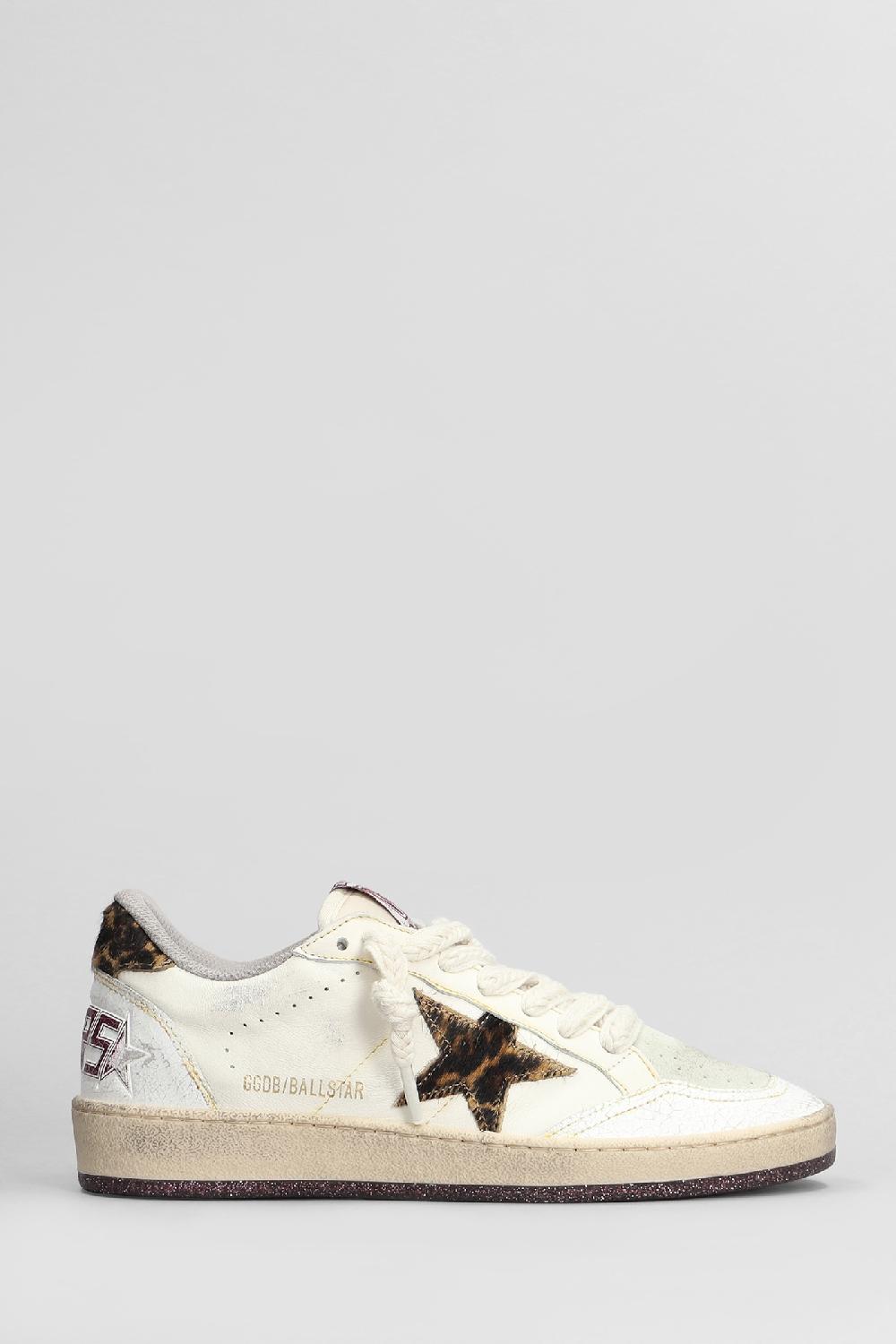 Deliberti Golden Goose Deluxe Brand Sneakers ball star in pelle e tessuto beige cod. 406514 - Deliberti The Luxury Shopping