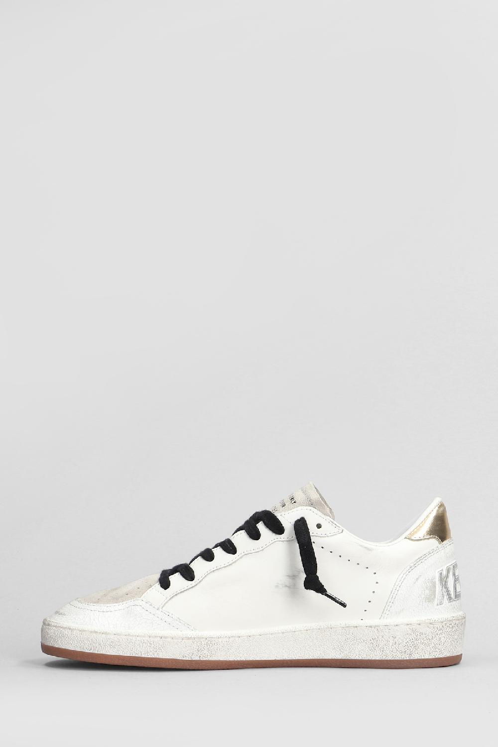 Deliberti Golden Goose Deluxe Brand Sneakers Ball Star In Pelle E Camoscio Bianco Cod. 406525 - Deliberti The Luxury Shopping