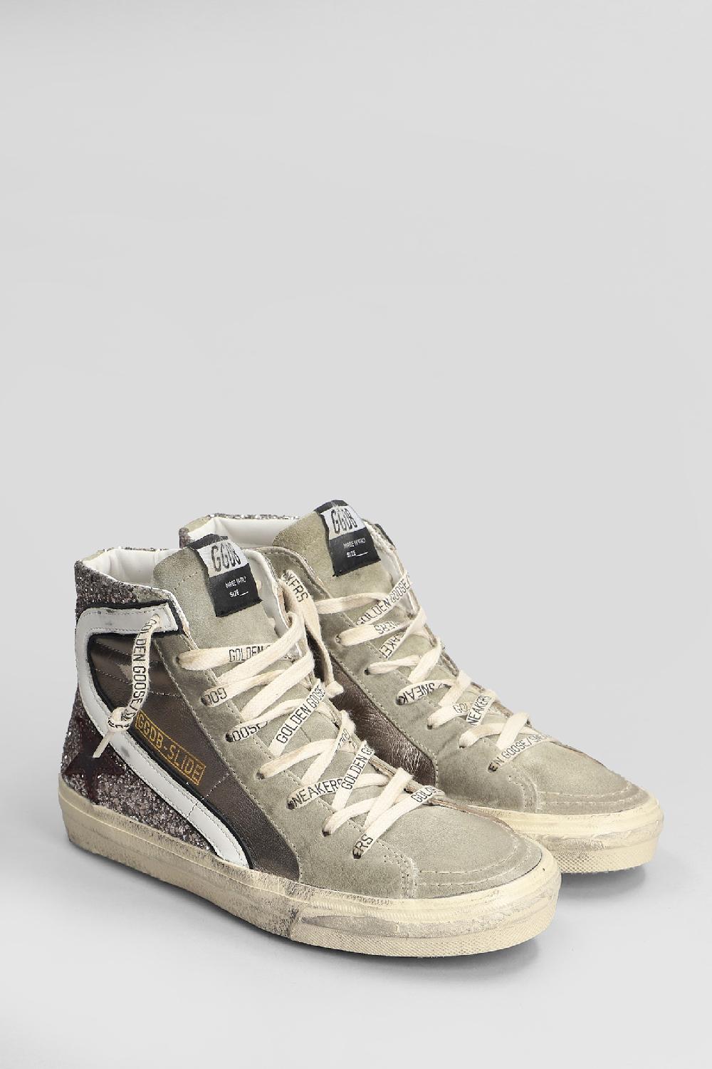 Deliberti Golden Goose Deluxe Brand Sneakers Duble Quarter In Camoscio E Tessuto Grigio Cod. 406521 - Deliberti The Luxury Shopping