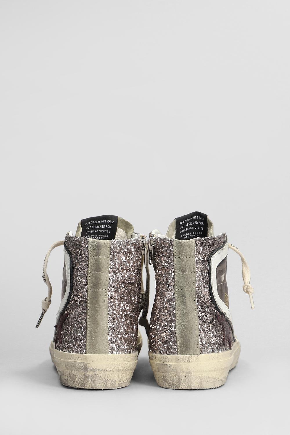 Deliberti Golden Goose Deluxe Brand Sneakers Duble Quarter In Camoscio E Tessuto Grigio Cod. 406521 - Deliberti The Luxury Shopping