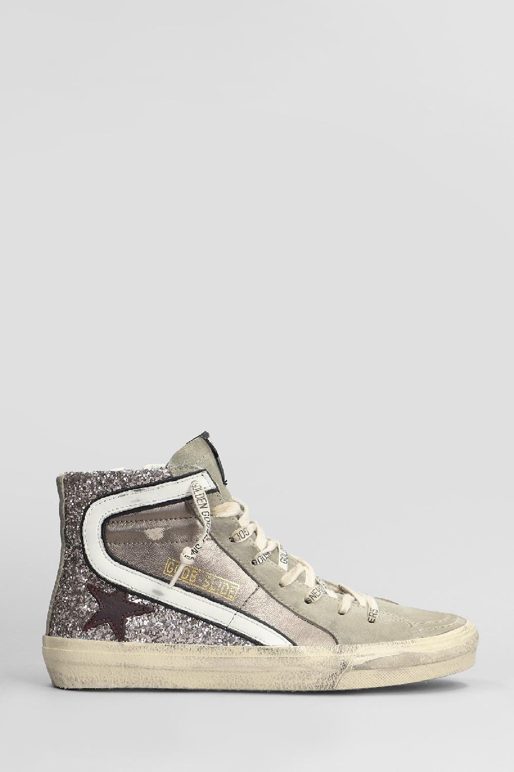 Deliberti Golden Goose Deluxe Brand Sneakers duble quarter in camoscio e tessuto grigio cod. 406521 - Deliberti The Luxury Shopping