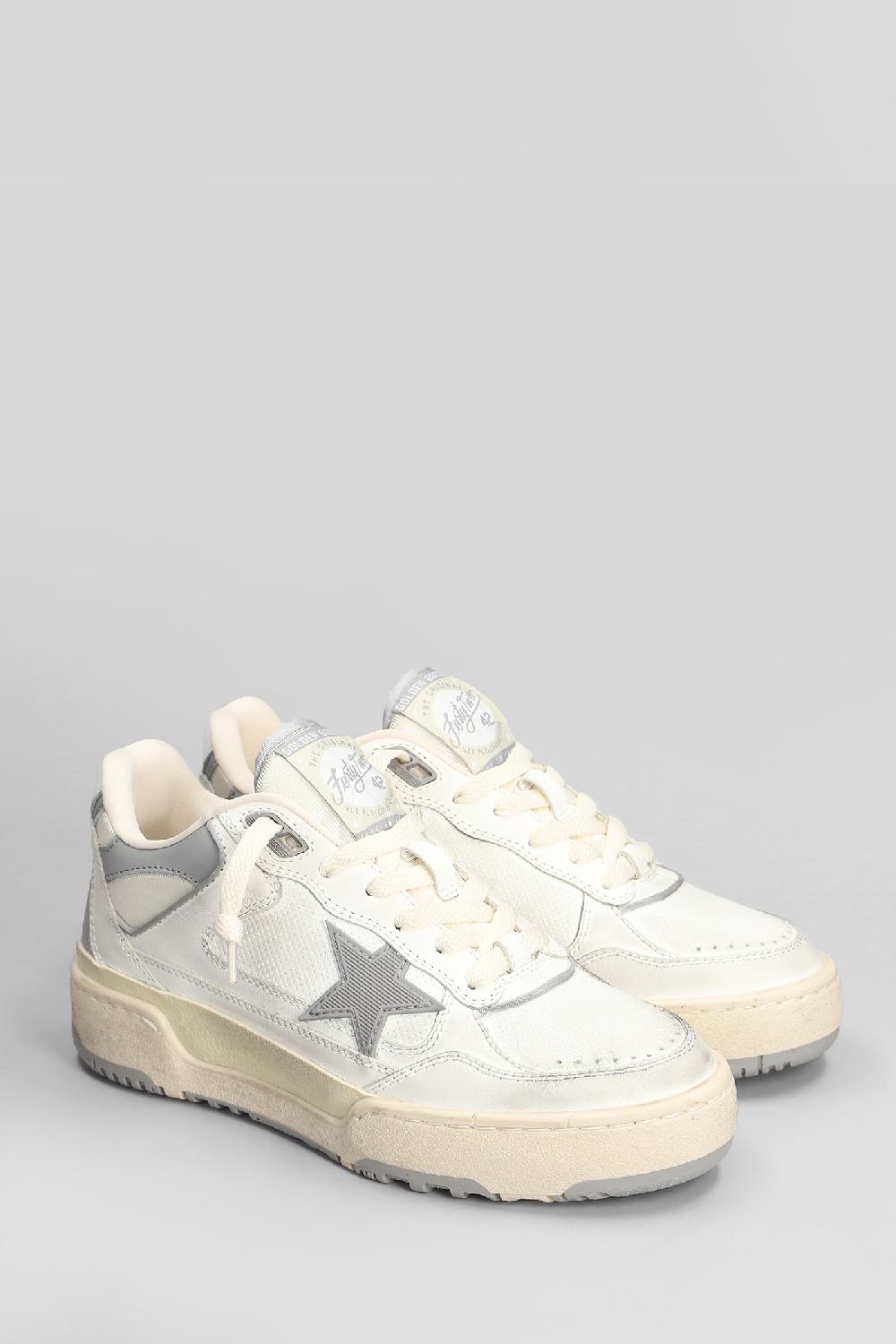 Deliberti Golden Goose Deluxe Brand Sneakers Forty 2 In Pelle E Tessuto Bianco Cod. 410063 - Deliberti The Luxury Shopping
