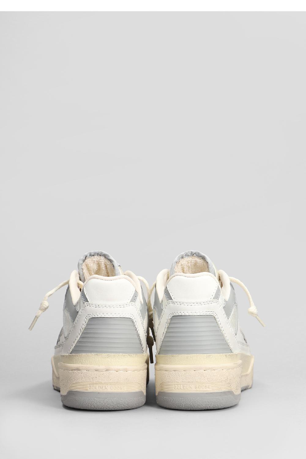Deliberti Golden Goose Deluxe Brand Sneakers Forty 2 In Pelle E Tessuto Bianco Cod. 410063 - Deliberti The Luxury Shopping
