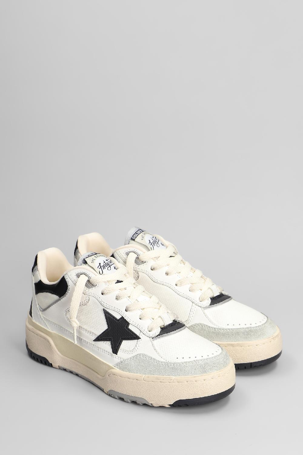 Deliberti Golden Goose Deluxe Brand Sneakers Forty 2 In Pelle E Tessuto Bianco Cod. 410065 - Deliberti The Luxury Shopping