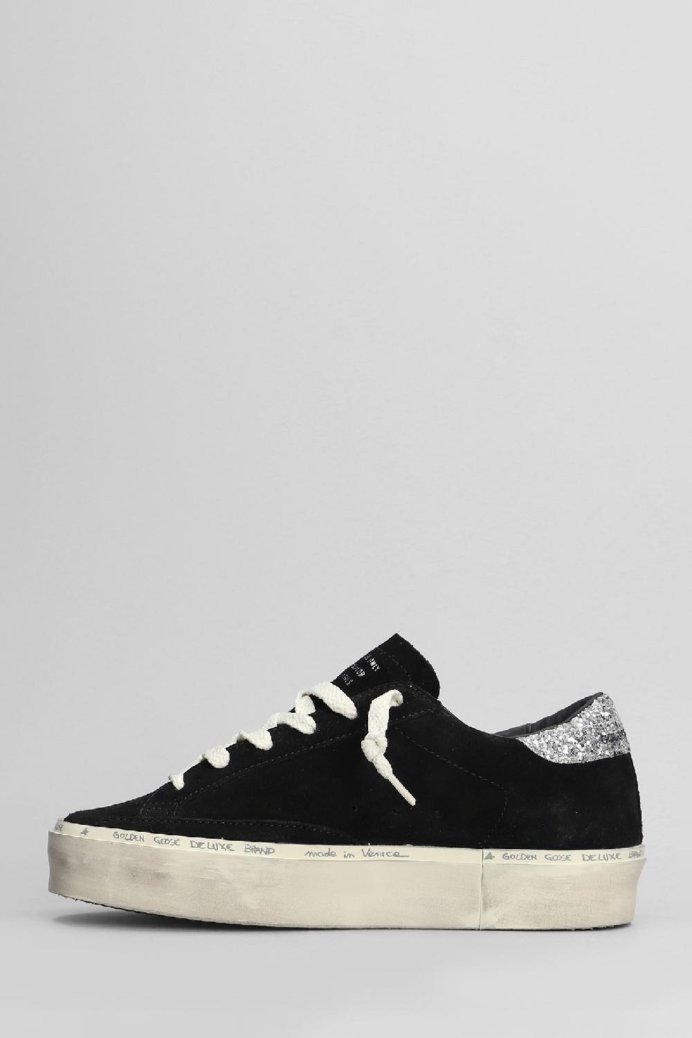 Deliberti Golden Goose Deluxe Brand Sneakers Hi Star In Camoscio Nero Cod. 404400 - Deliberti The Luxury Shopping