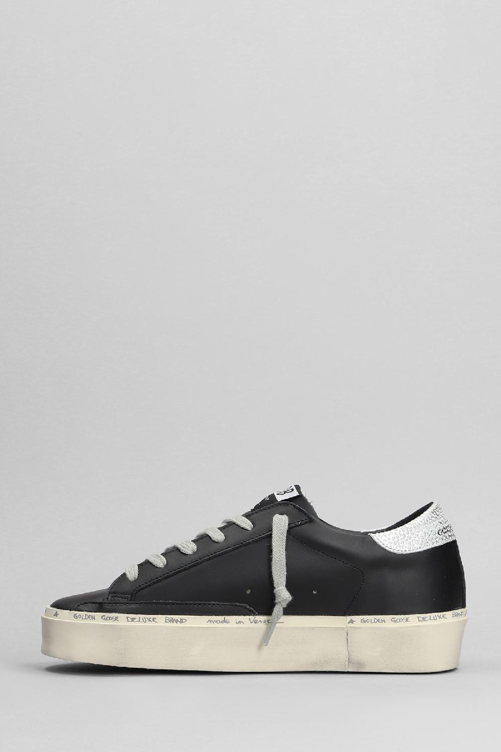 Deliberti Golden Goose Deluxe Brand Sneakers Hi Star In Pelle Nera Cod. 401918 - Deliberti The Luxury Shopping