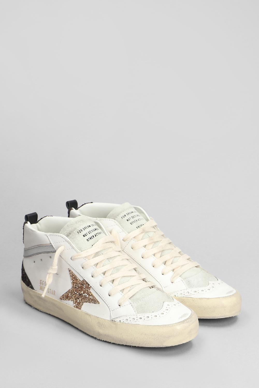 Deliberti Golden Goose Deluxe Brand Sneakers Mid Star In Pelle Bianca Cod. 401917 - Deliberti The Luxury Shopping