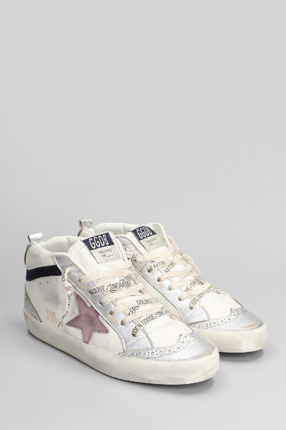 Deliberti Golden Goose Deluxe Brand Sneakers Mid Star In Pelle Bianca Cod. 401919 - Deliberti The Luxury Shopping