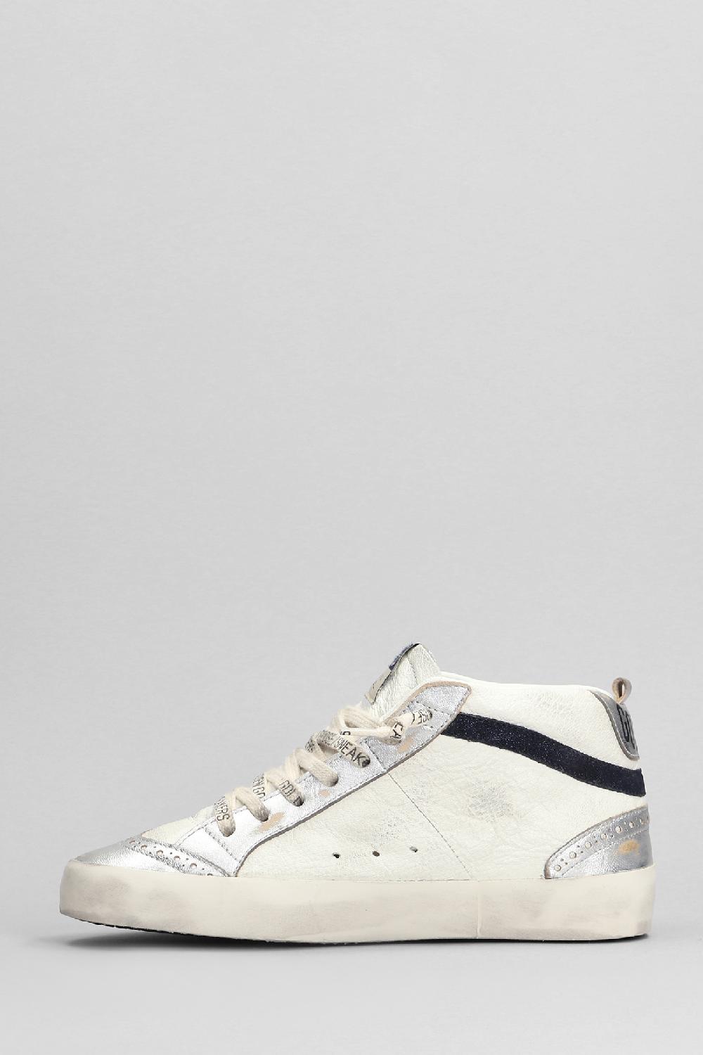 Deliberti Golden Goose Deluxe Brand Sneakers Mid Star In Pelle Bianca Cod. 401919 - Deliberti The Luxury Shopping