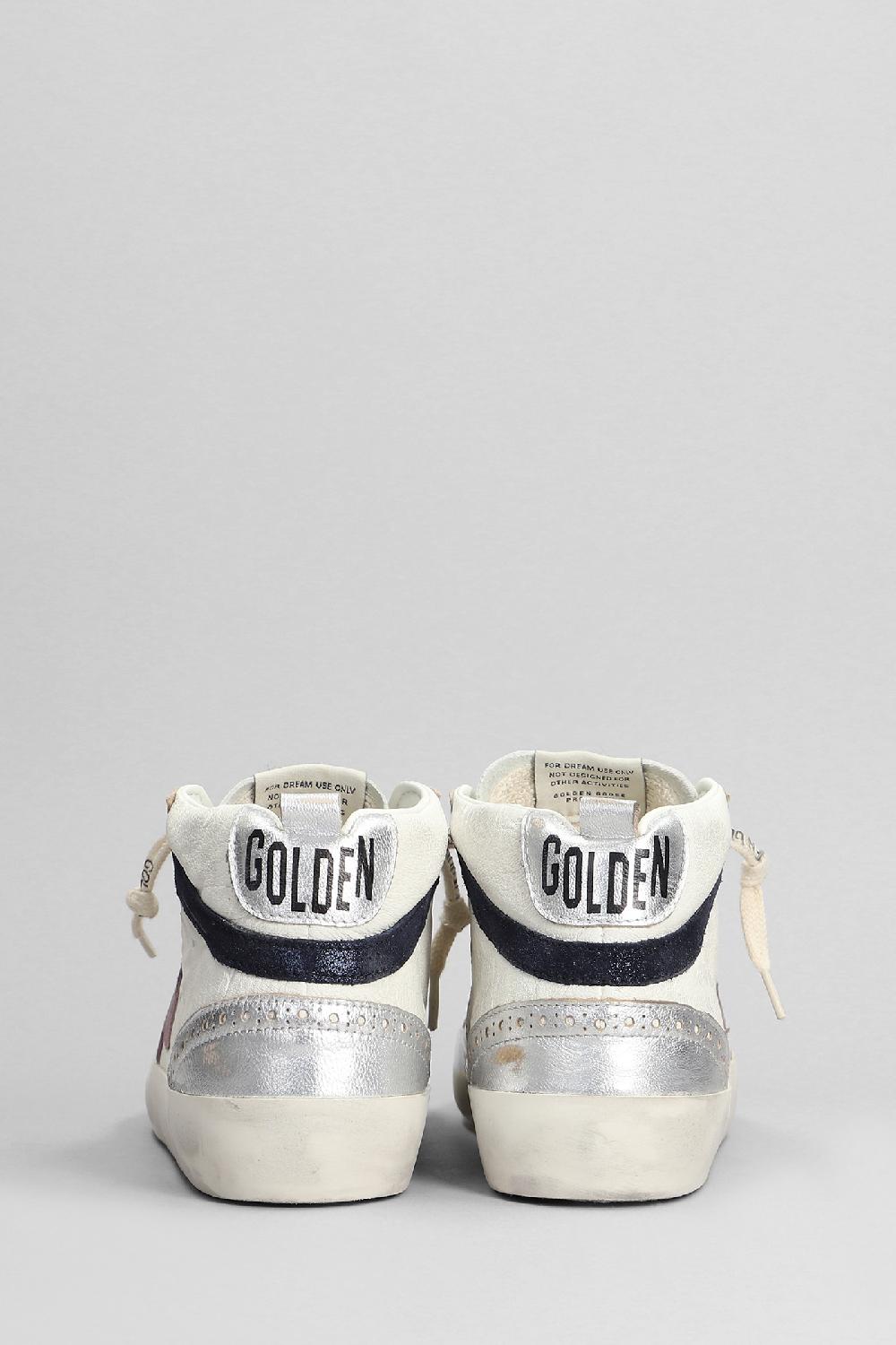 Deliberti Golden Goose Deluxe Brand Sneakers Mid Star In Pelle Bianca Cod. 401919 - Deliberti The Luxury Shopping