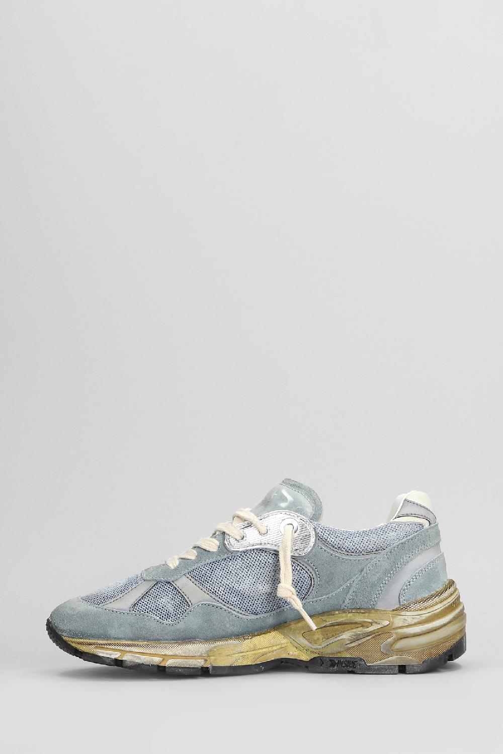 Deliberti Golden Goose Deluxe Brand Sneakers Running In Camoscio E Tessuto Celeste Cod. 404713 - Deliberti The Luxury Shopping