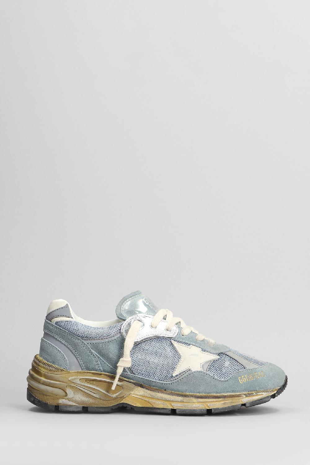 Deliberti Golden Goose Deluxe Brand Sneakers running in camoscio e tessuto celeste cod. 404713 - Deliberti The Luxury Shopping