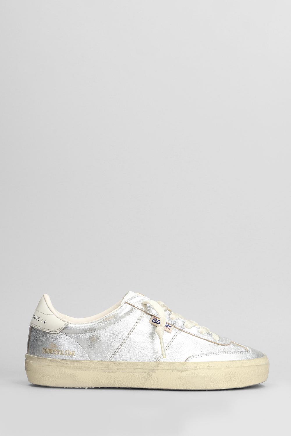 Deliberti Golden Goose Deluxe Brand Sneakers soul star in pelle argento cod. 404708 - Deliberti The Luxury Shopping