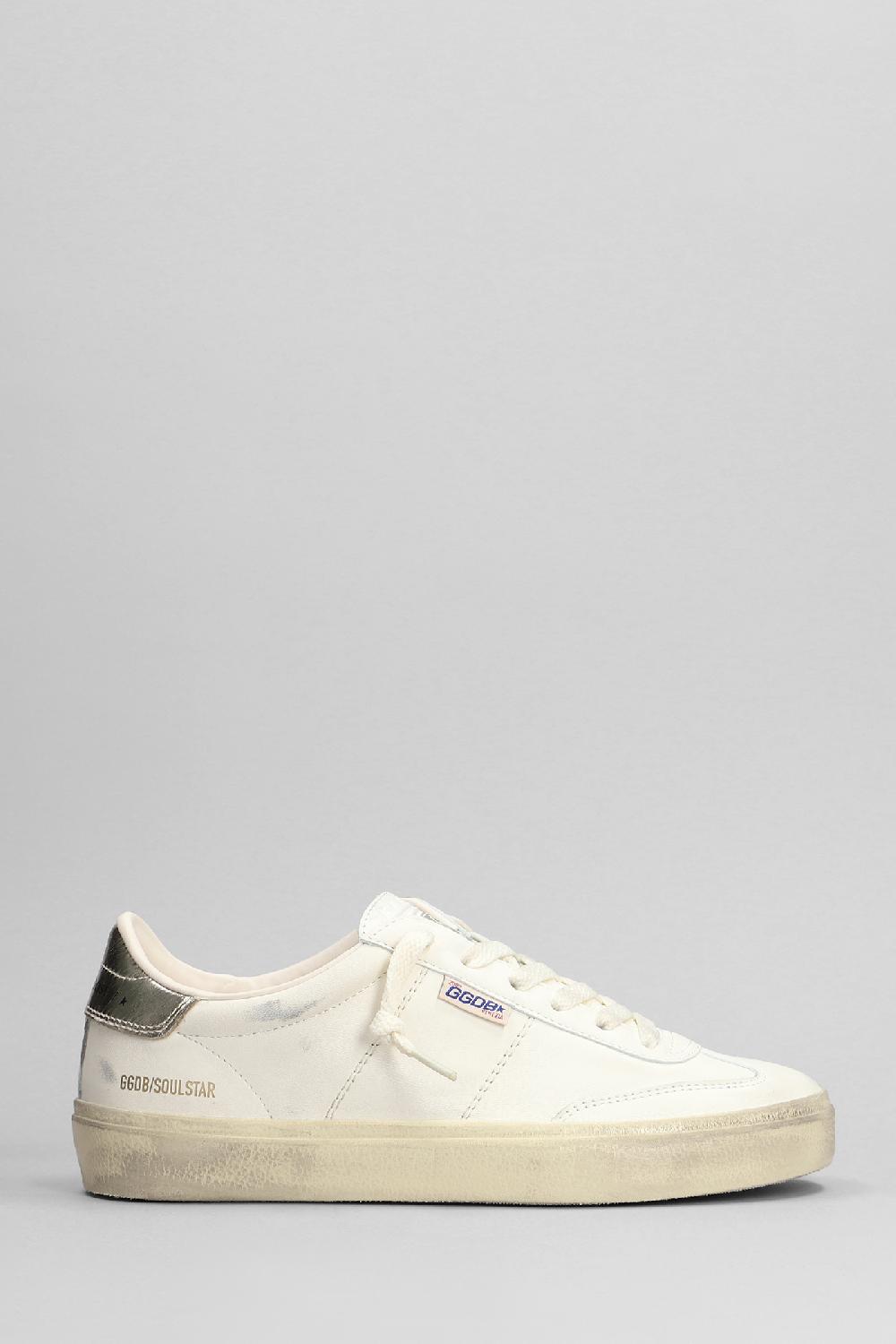 Deliberti Golden Goose Deluxe Brand Sneakers soul star in pelle bianca cod. 394659 - Deliberti The Luxury Shopping