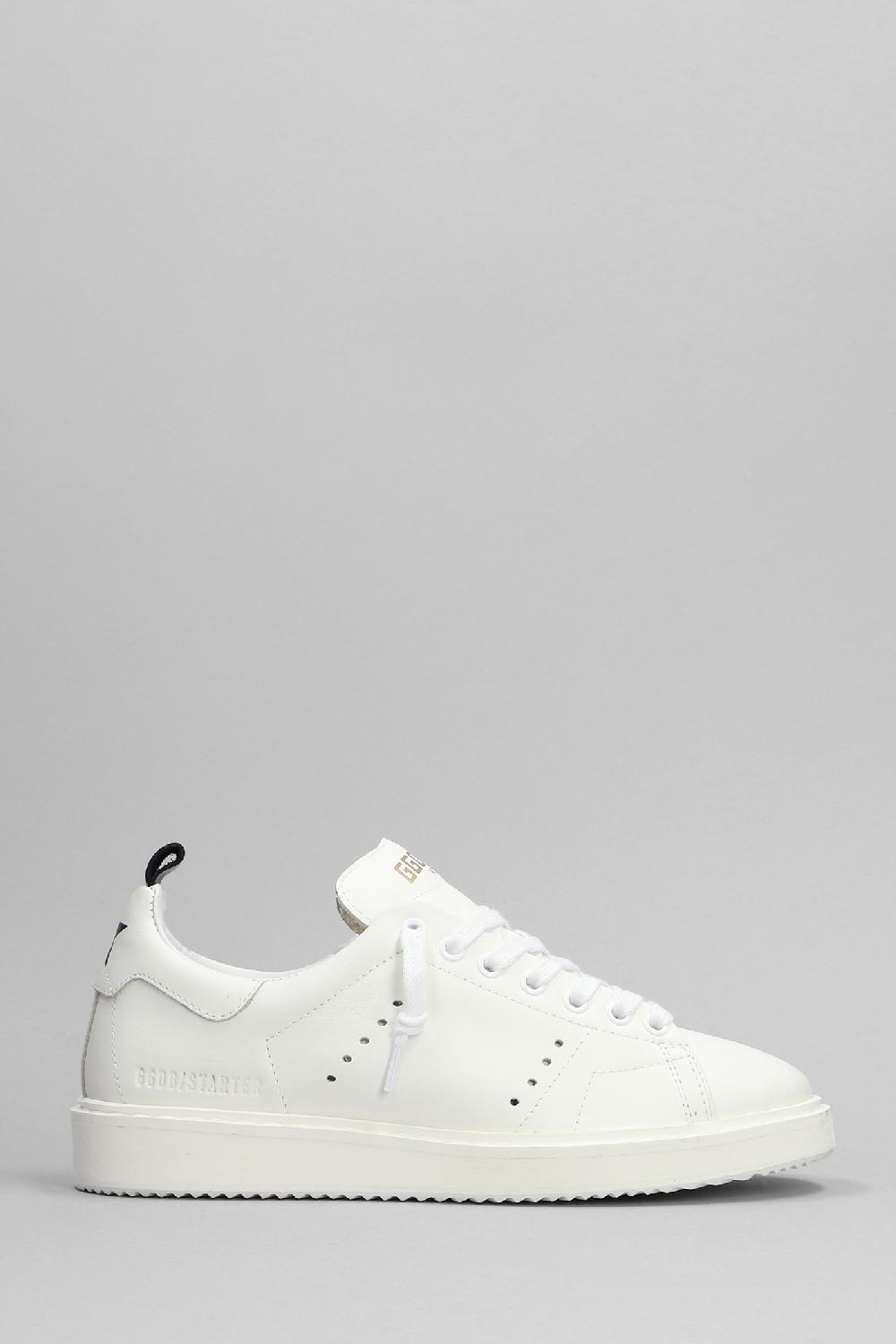 Deliberti Golden Goose Deluxe Brand Sneakers starter in pelle bianca cod. 392141 - Deliberti The Luxury Shopping