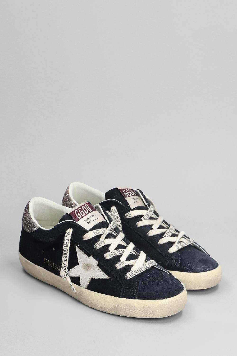 Deliberti Golden Goose Deluxe Brand Sneakers Superstar In Camoscio Blu Cod. 401784 - Deliberti The Luxury Shopping