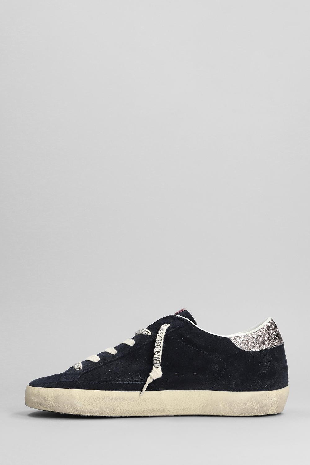 Deliberti Golden Goose Deluxe Brand Sneakers Superstar In Camoscio Blu Cod. 401784 - Deliberti The Luxury Shopping