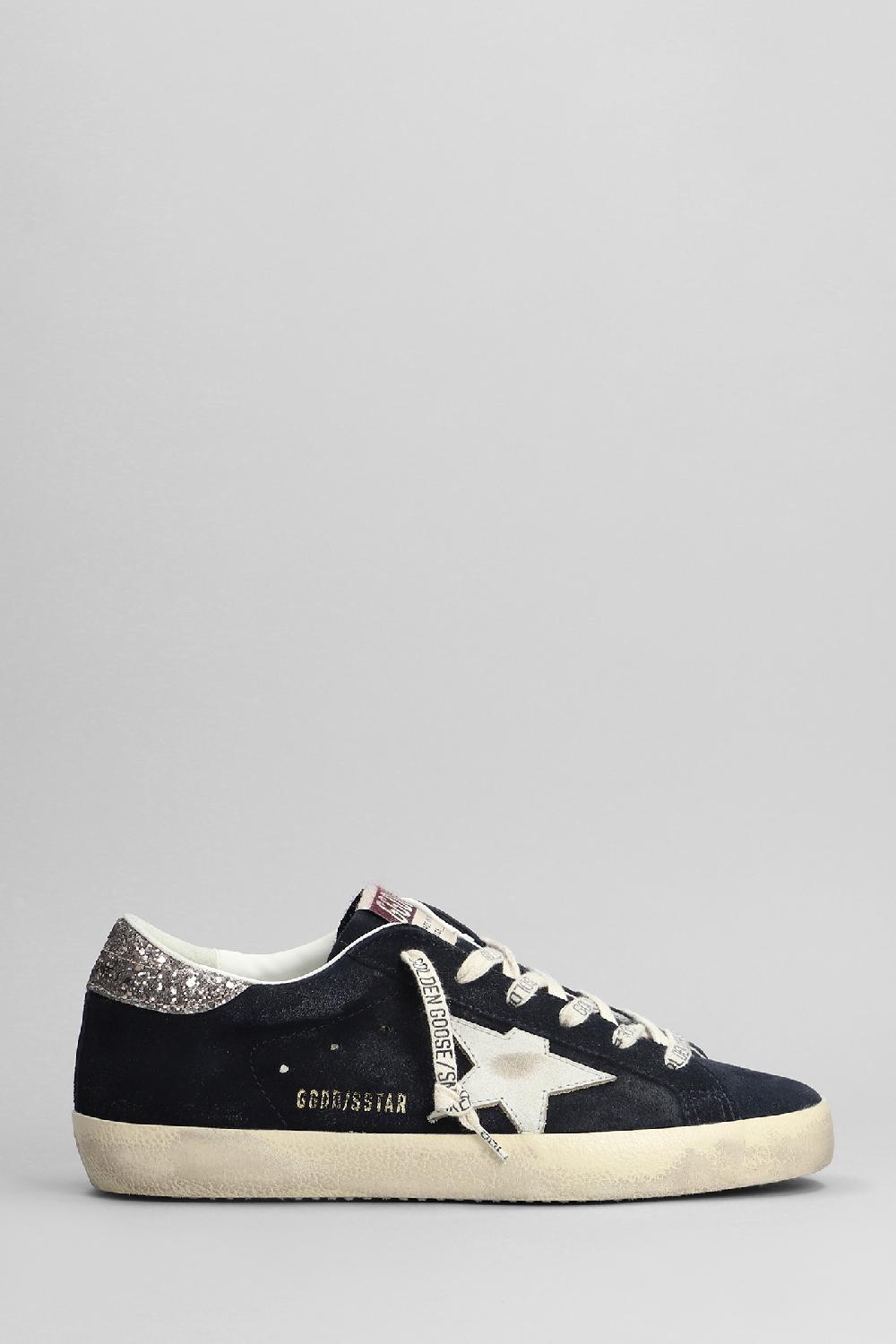 Deliberti Golden Goose Deluxe Brand Sneakers superstar in camoscio blu cod. 401784 - Deliberti The Luxury Shopping