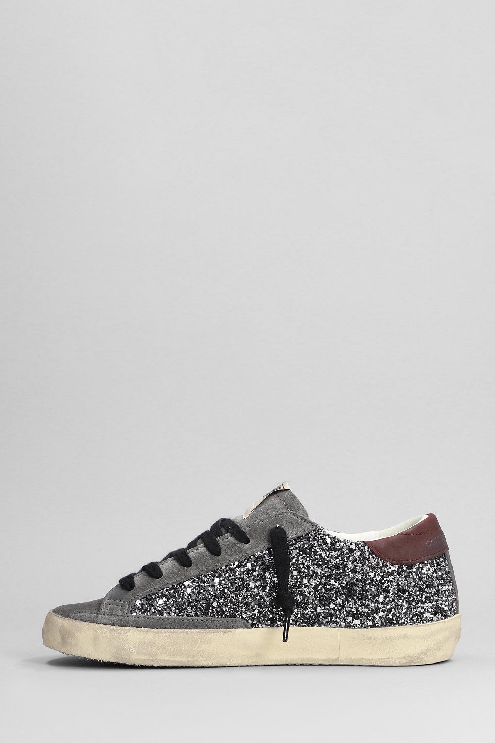 Deliberti Golden Goose Deluxe Brand Sneakers Superstar In Glitter Argento Cod. 401566 - Deliberti The Luxury Shopping