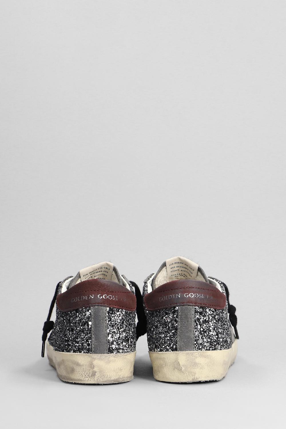 Deliberti Golden Goose Deluxe Brand Sneakers Superstar In Glitter Argento Cod. 401566 - Deliberti The Luxury Shopping
