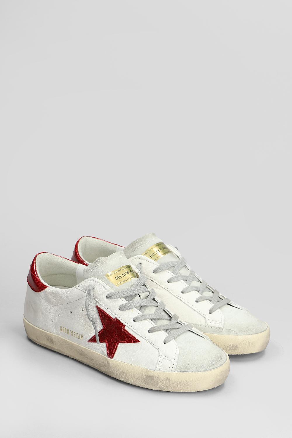 Deliberti Golden Goose Deluxe Brand Sneakers Superstar In Pelle E Tessuto Beige Cod. 406513 - Deliberti The Luxury Shopping