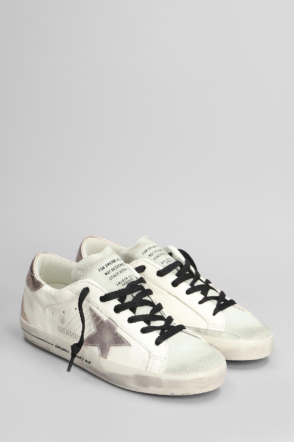 Deliberti Golden Goose Deluxe Brand Sneakers Superstar In Pelle E Camoscio Bianco Cod. 404392 - Deliberti The Luxury Shopping