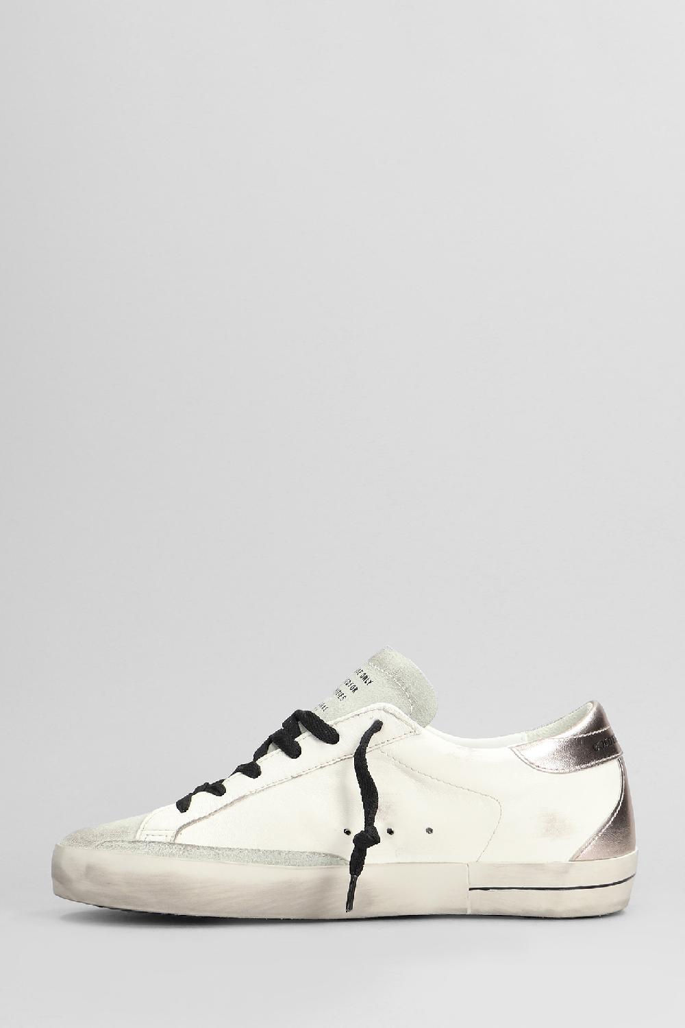 Deliberti Golden Goose Deluxe Brand Sneakers Superstar In Pelle E Camoscio Bianco Cod. 404392 - Deliberti The Luxury Shopping