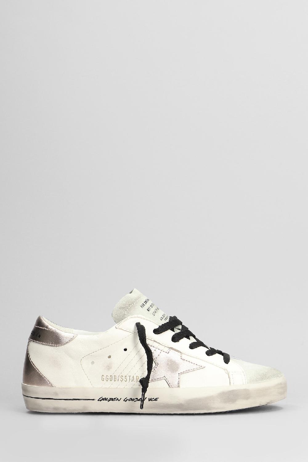Deliberti Golden Goose Deluxe Brand Sneakers superstar in pelle e camoscio bianco cod. 404392 - Deliberti The Luxury Shopping