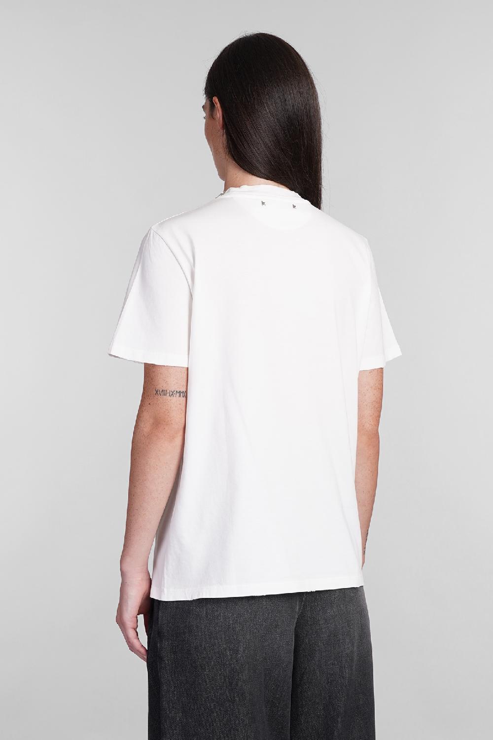 Deliberti Golden Goose Deluxe Brand T-shirt In Cotone Bianco Cod. 395070 - Deliberti The Luxury Shopping