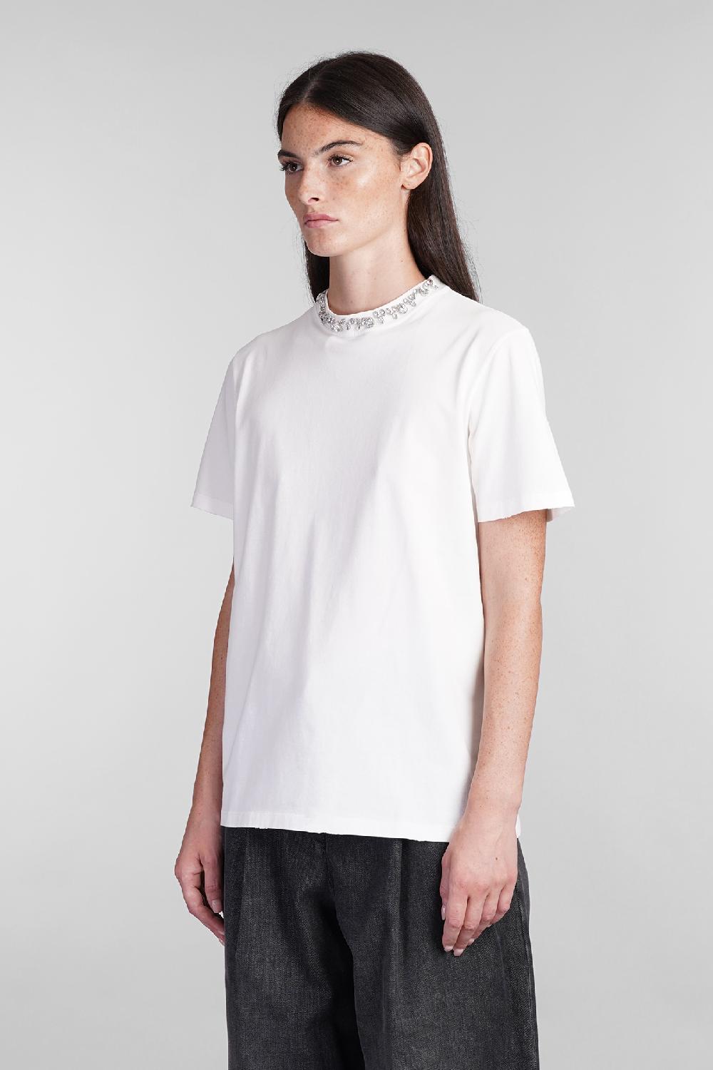 Deliberti Golden Goose Deluxe Brand T-shirt In Cotone Bianco Cod. 395070 - Deliberti The Luxury Shopping