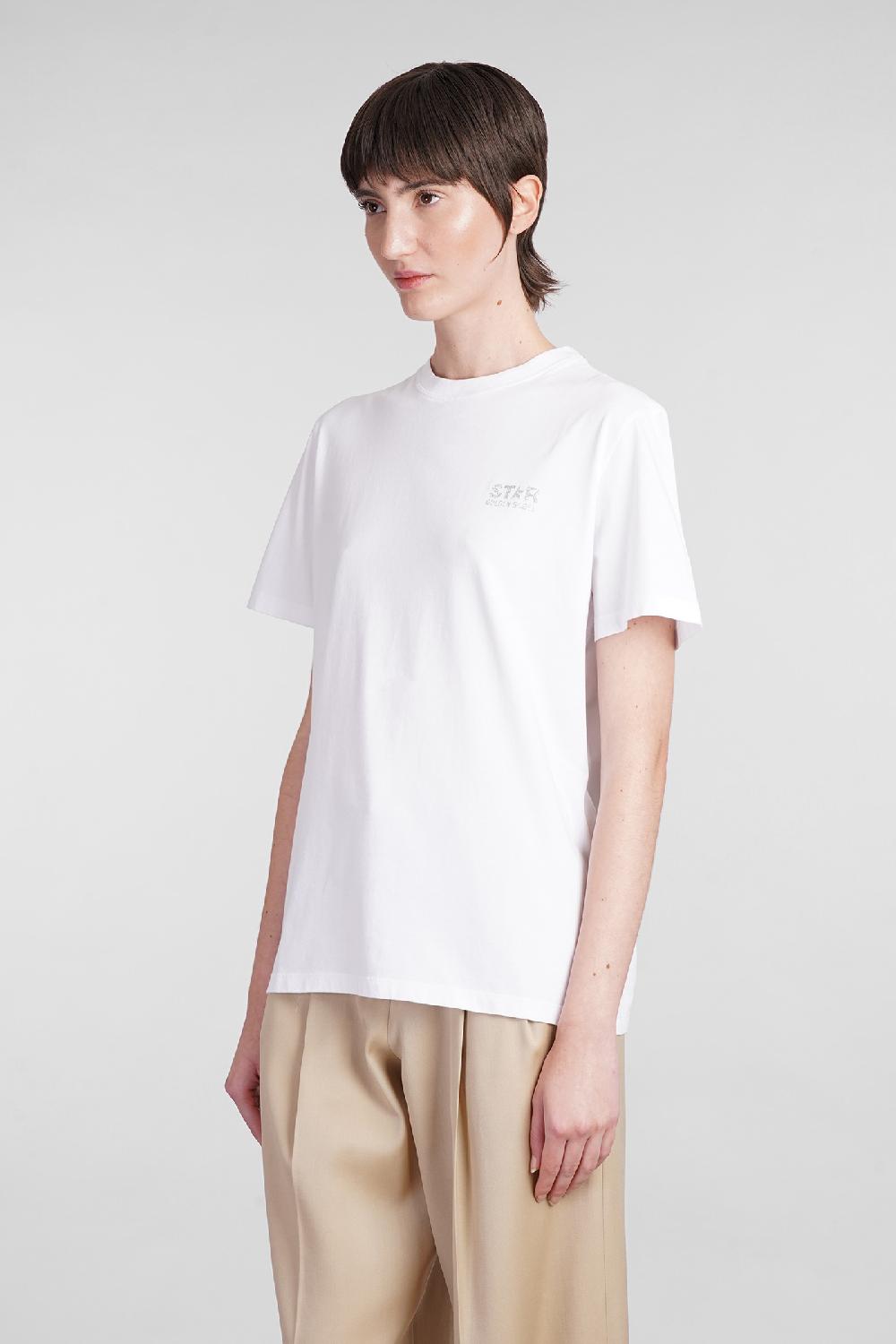 Deliberti Golden Goose Deluxe Brand T-shirt In Cotone Bianco Cod. 394423 - Deliberti The Luxury Shopping