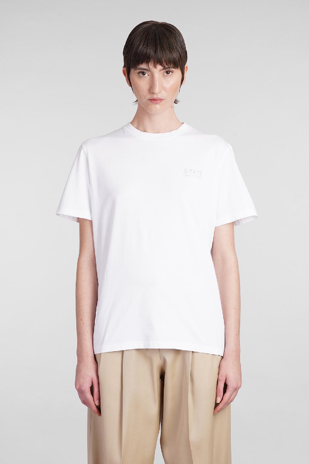 Deliberti Golden Goose Deluxe Brand T-shirt in cotone bianco cod. 394423 - Deliberti The Luxury Shopping