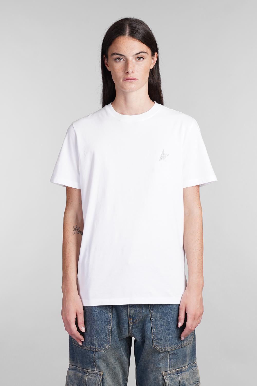Deliberti Golden Goose Deluxe Brand T-shirt in cotone bianco cod. 404896 - Deliberti The Luxury Shopping