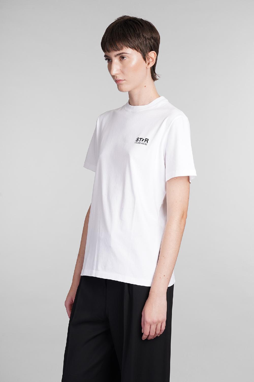 Deliberti Golden Goose Deluxe Brand T-shirt In Cotone Bianco Cod. 406529 - Deliberti The Luxury Shopping