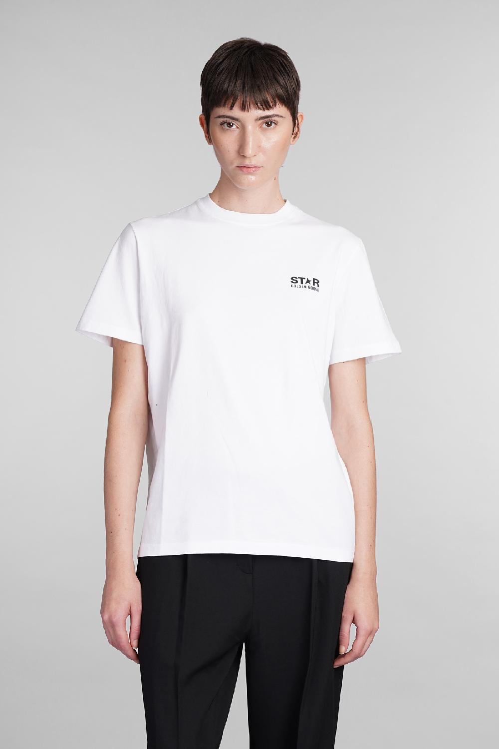 Deliberti Golden Goose Deluxe Brand T-shirt in cotone bianco cod. 406529 - Deliberti The Luxury Shopping