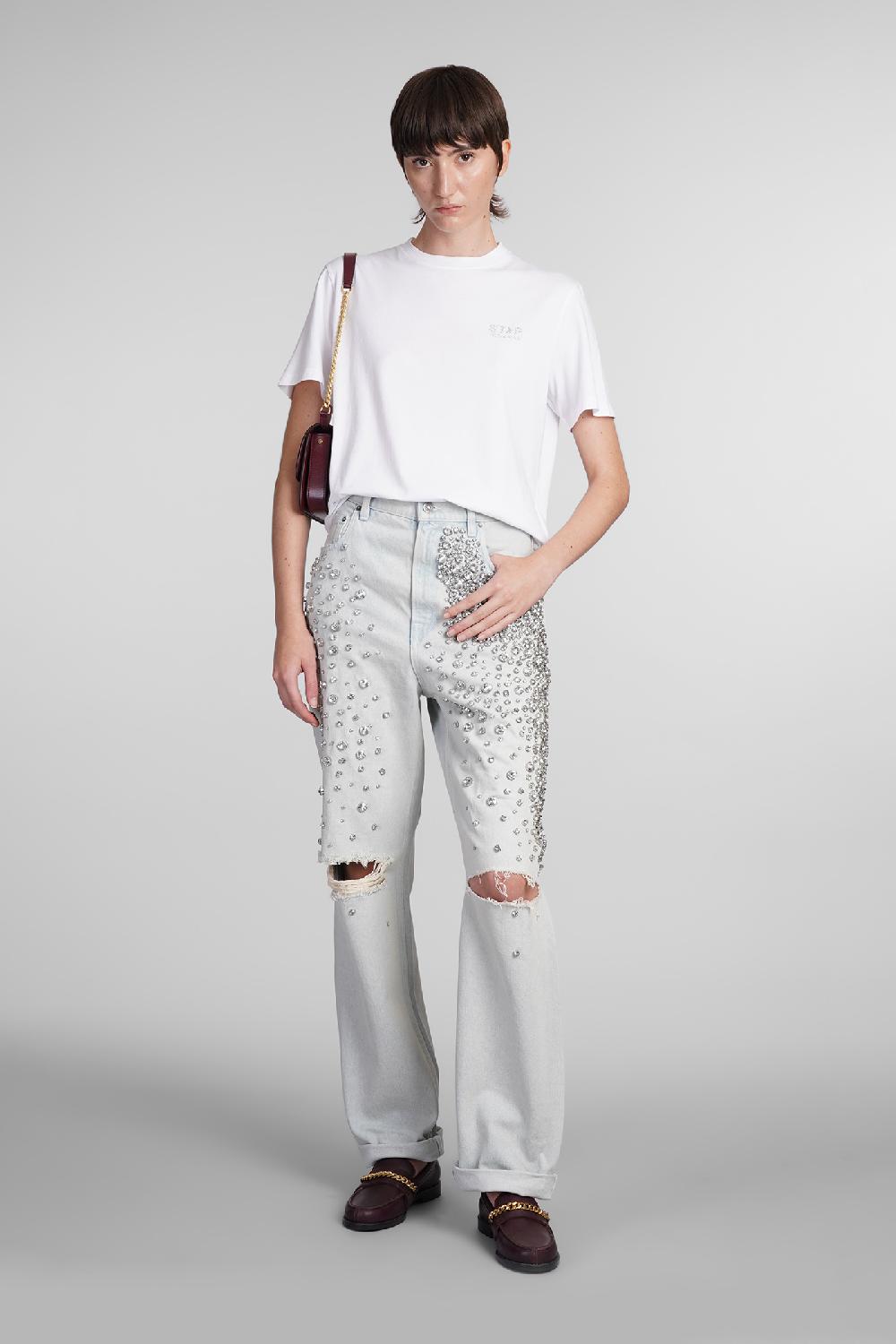Deliberti Golden Goose Deluxe Brand T-shirt In Cotone Bianco Cod. 406530 - Deliberti The Luxury Shopping