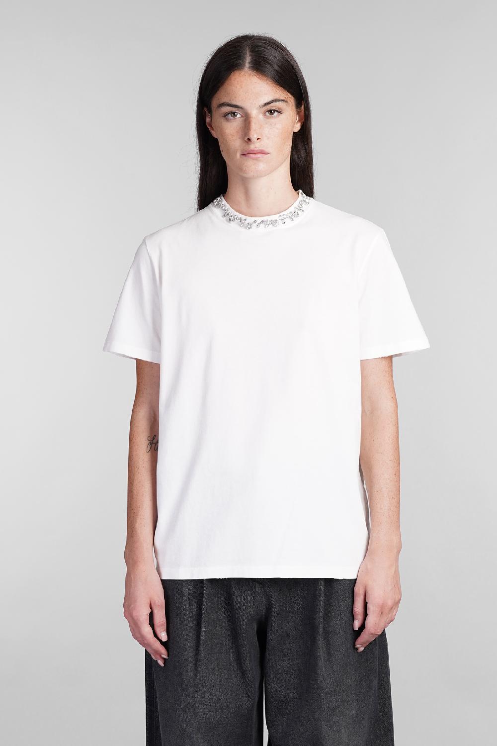 Deliberti Golden Goose Deluxe Brand T-shirt in cotone bianco cod. 395070 - Deliberti The Luxury Shopping