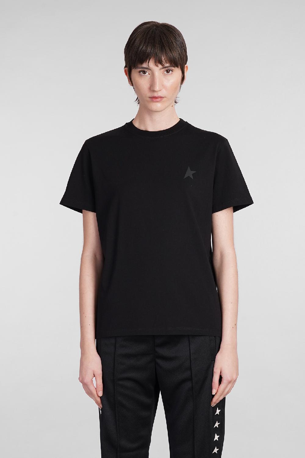 Deliberti Golden Goose Deluxe Brand T-shirt in cotone nero cod. 394433 - Deliberti The Luxury Shopping