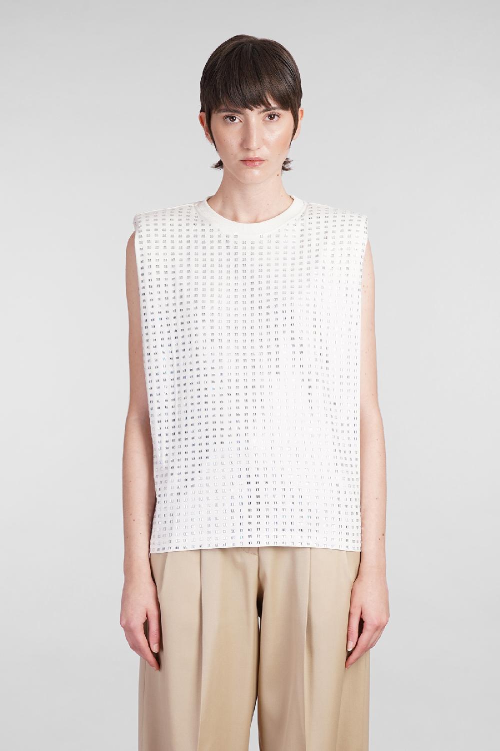 Deliberti Golden Goose Deluxe Brand Topwear in cotone bianco cod. 401573 - Deliberti The Luxury Shopping