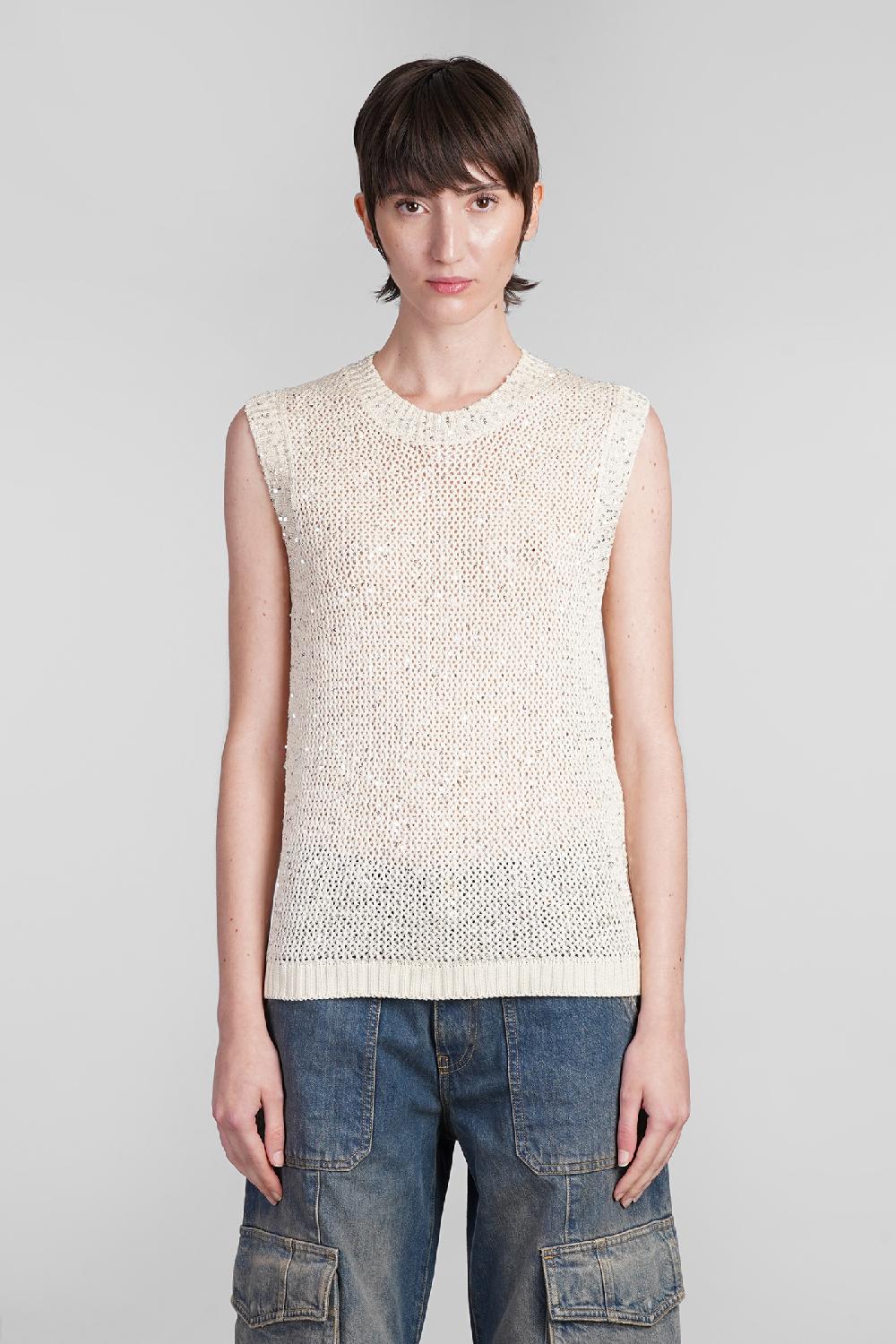 Deliberti Golden Goose Deluxe Brand Topwear in poliammide bianca cod. 401913 - Deliberti The Luxury Shopping