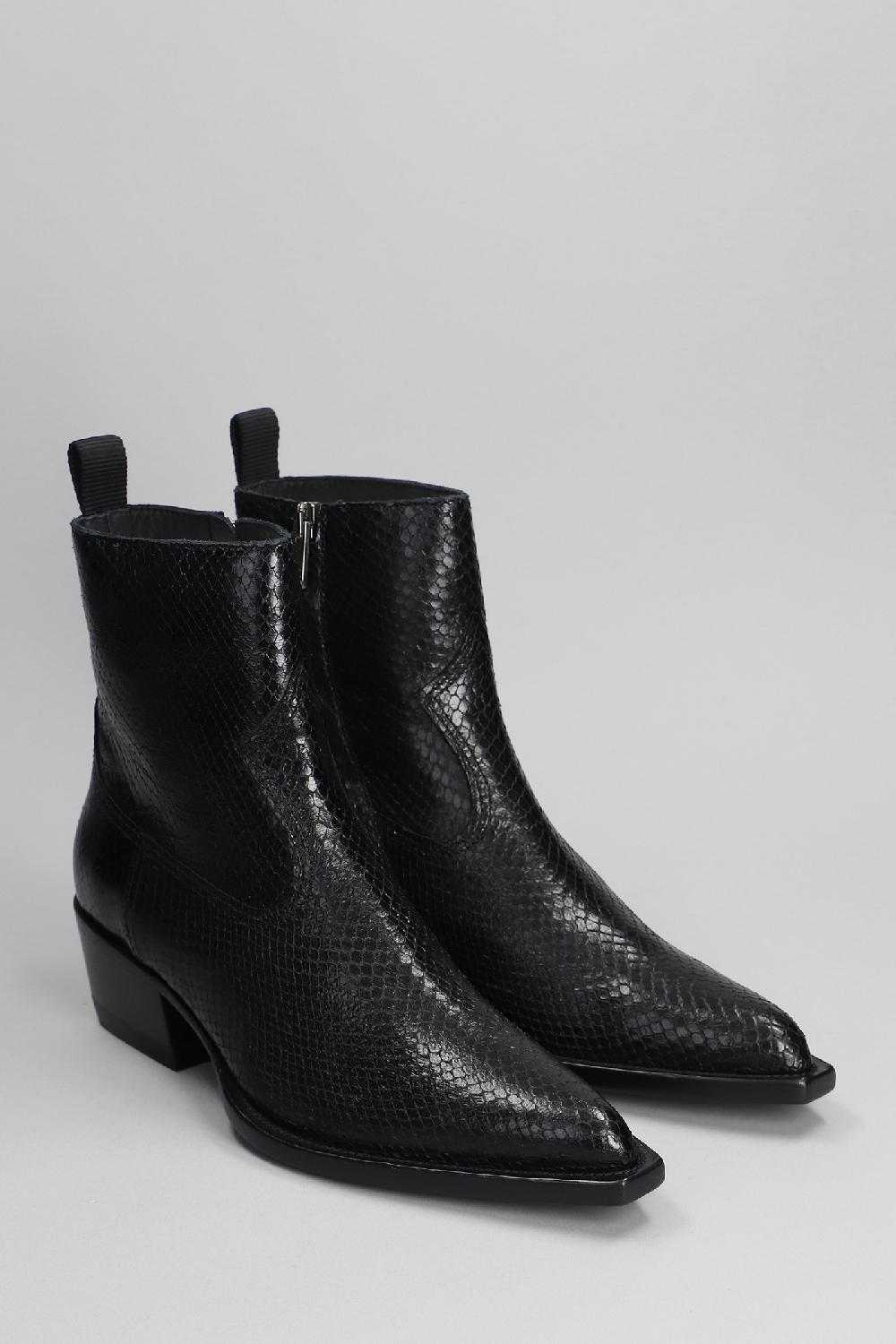 Deliberti Golden Goose Deluxe Brand Tronchetti Texani Debbie In Pelle Nera Cod. 401562 - Deliberti The Luxury Shopping