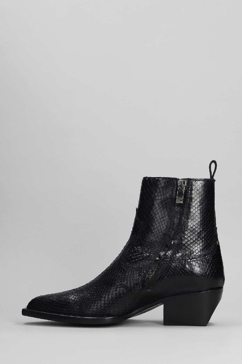 Deliberti Golden Goose Deluxe Brand Tronchetti Texani Debbie In Pelle Nera Cod. 401562 - Deliberti The Luxury Shopping