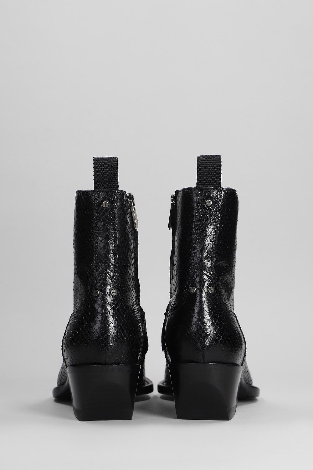 Deliberti Golden Goose Deluxe Brand Tronchetti Texani Debbie In Pelle Nera Cod. 401562 - Deliberti The Luxury Shopping