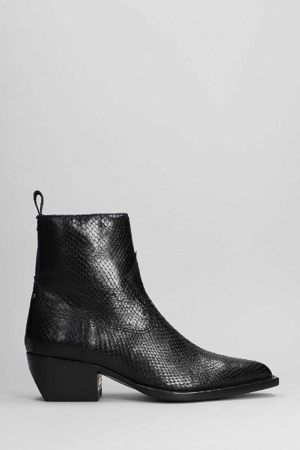 Deliberti Golden Goose Deluxe Brand Tronchetti texani debbie in pelle nera cod. 401562 - Deliberti The Luxury Shopping